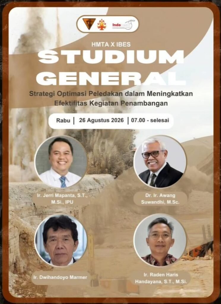 Ketua STTMI Menjadi Pemateri Studium Generale HMTA × IBES dengan Tema Strategi Optimasi Peledakan dalam Meningkatkan Efektivitas Kegiatan Penambangan whatsapp image 2026 08 26 at 9.54.29 am